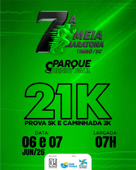 7ª Meia Maratona Timbó 2026