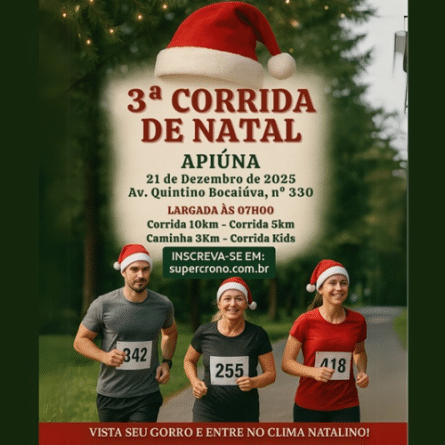 3ª Corrida de Natal Apiuna 2025