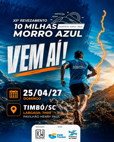12º Revezamento 10 Milhas Morro Azul 2027